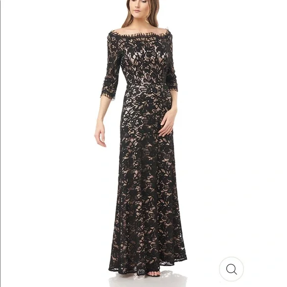 JS Collections | Dresses | Js Collections Beautiful Long Sleeve Evening  Dress Color Raisin Size 2 | Poshmark